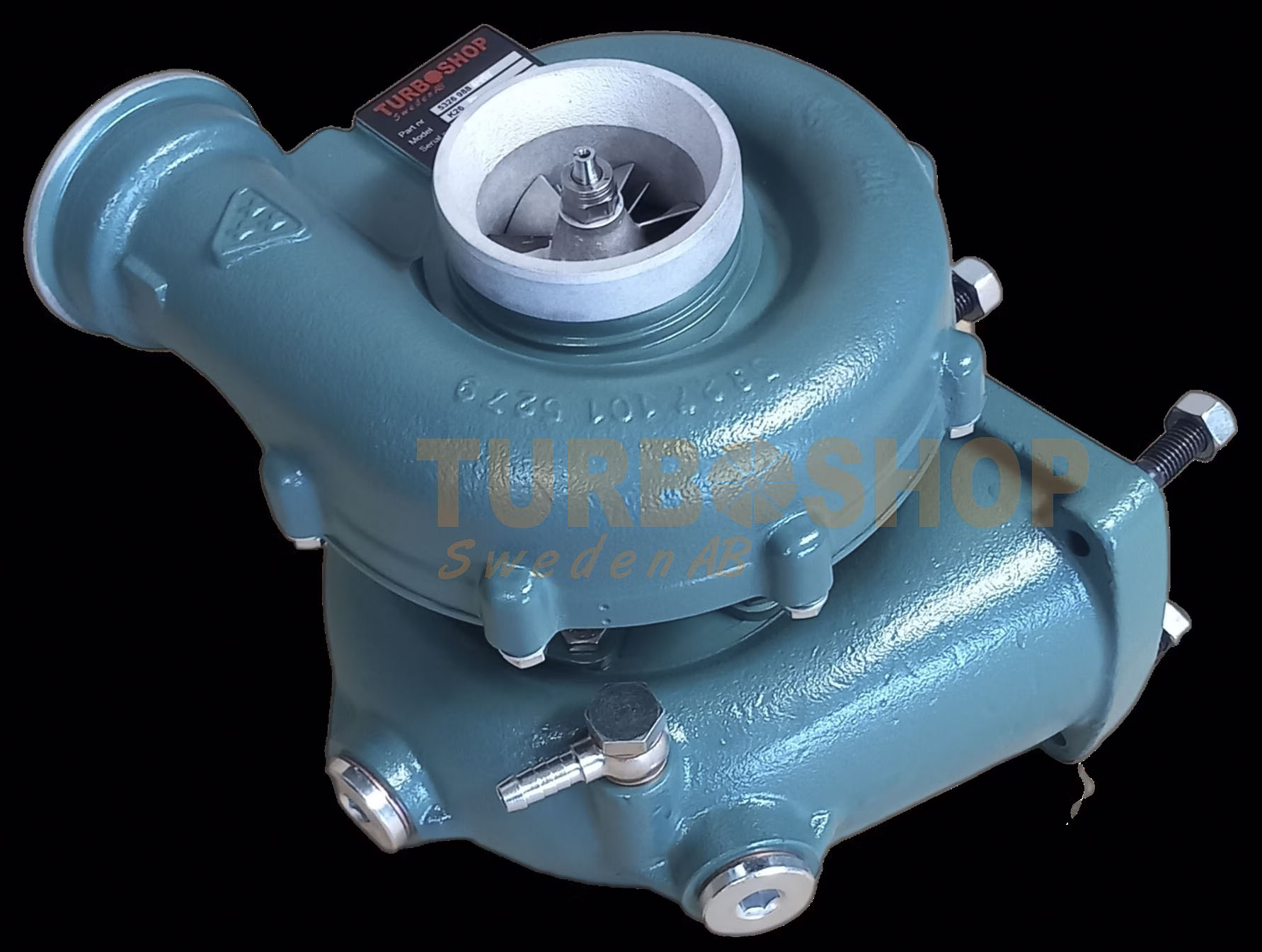 BorgWarner K26 Volvo Penta erstatningsturbo Original nummer: 3802070, 838697, 860916, 861260 (rustfrit indsats) - Billede 4